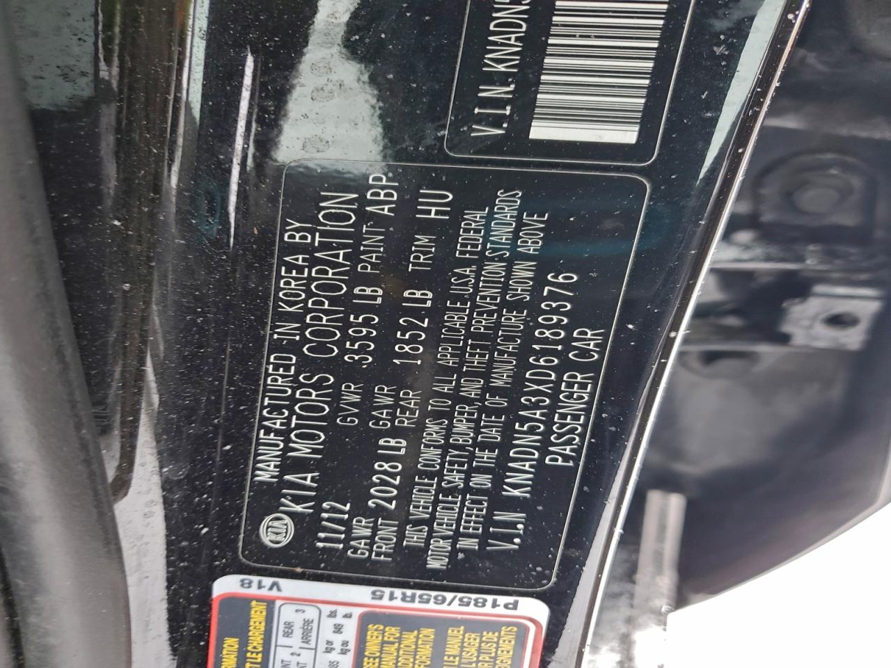2013 KIA RIO EX photo 12