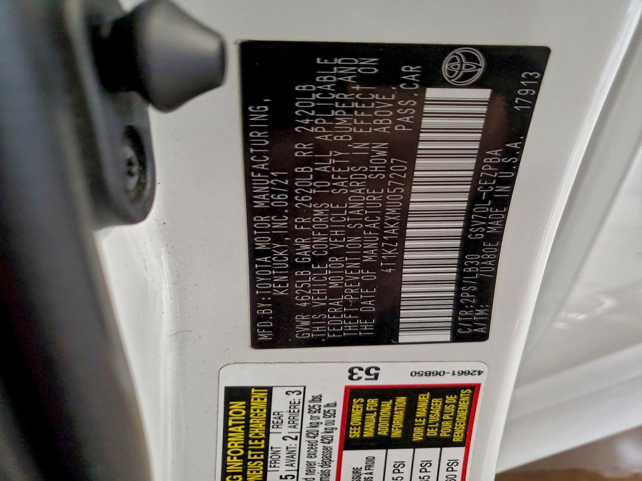 2021 TOYOTA CAMRY TRD photo 12