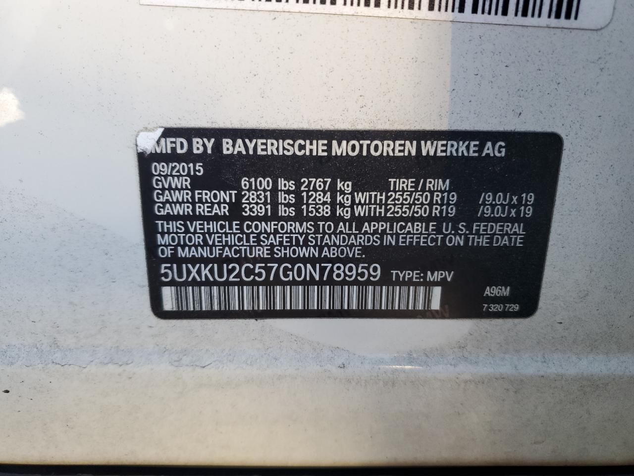2016 BMW X6 XDRIVE35I photo 13