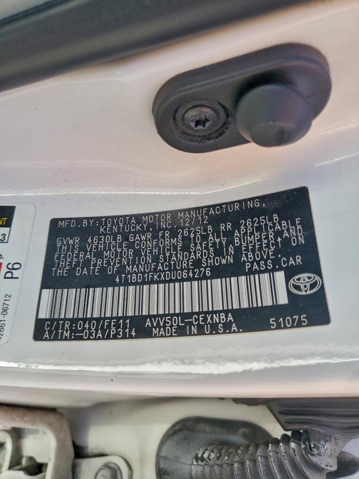2013 TOYOTA CAMRY HYBRID photo 12