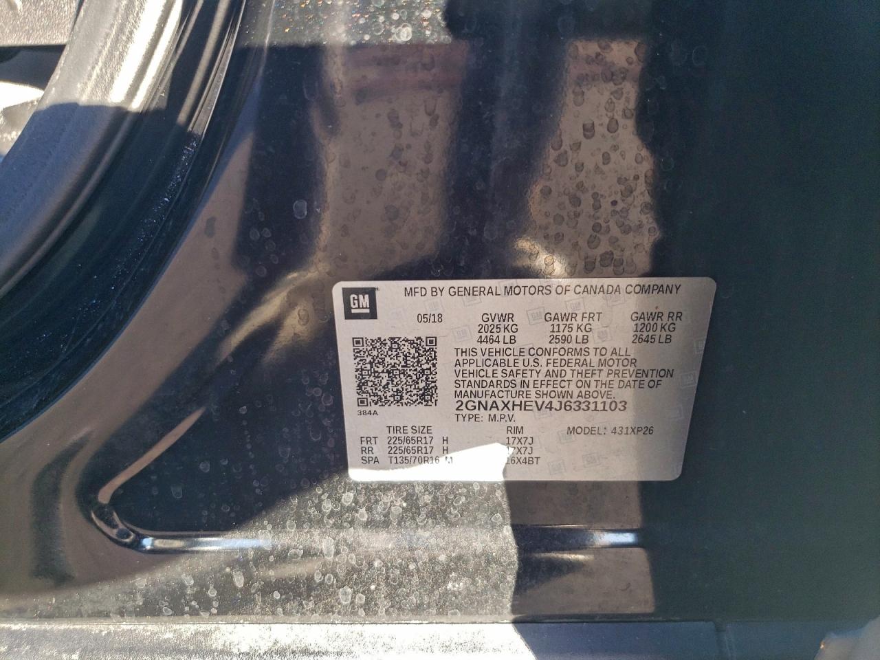 2018 CHEVROLET EQUINOX LS photo 13