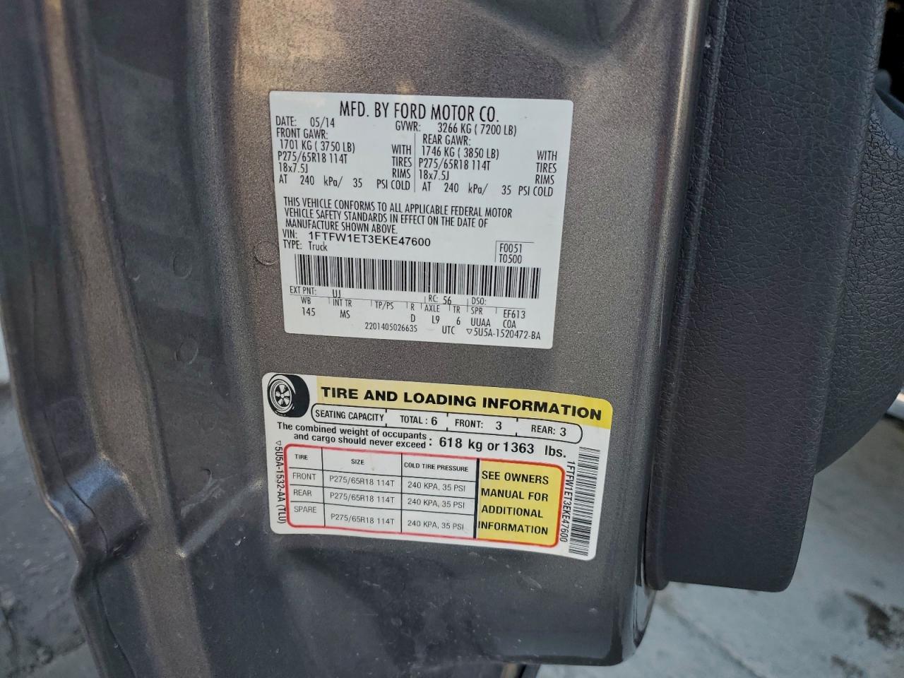 2014 FORD F150 SUPERCREW photo 23