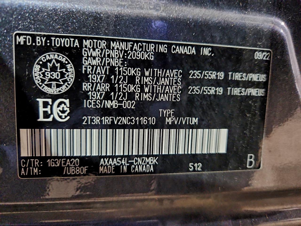 2022 TOYOTA RAV4 XLE photo 14