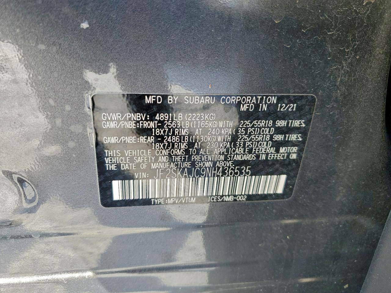 2022 SUBARU FORESTER SPORT photo 14