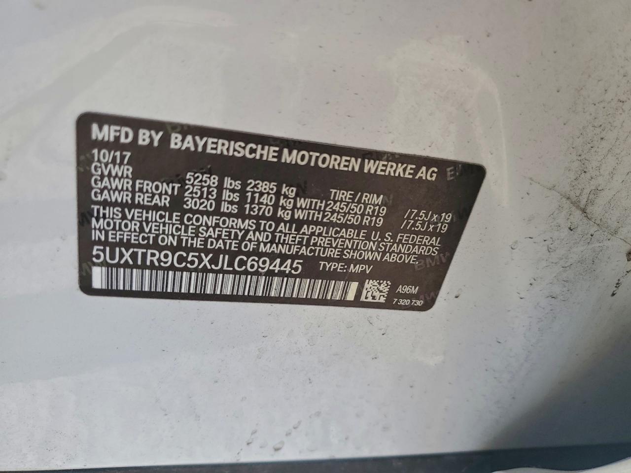 2018 BMW X3 XDRIVE30I photo 13