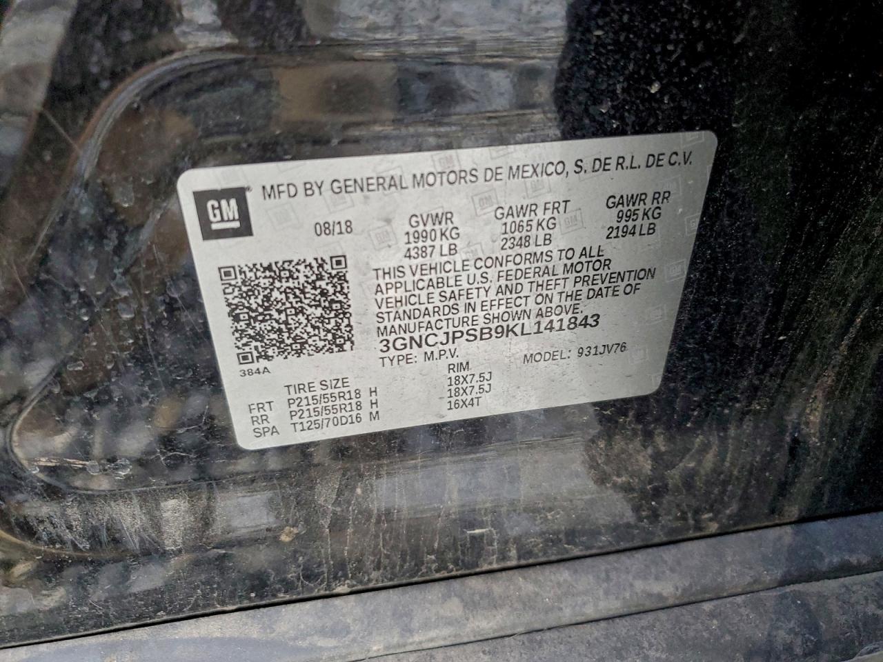 2019 CHEVROLET TRAX 1LT photo 37