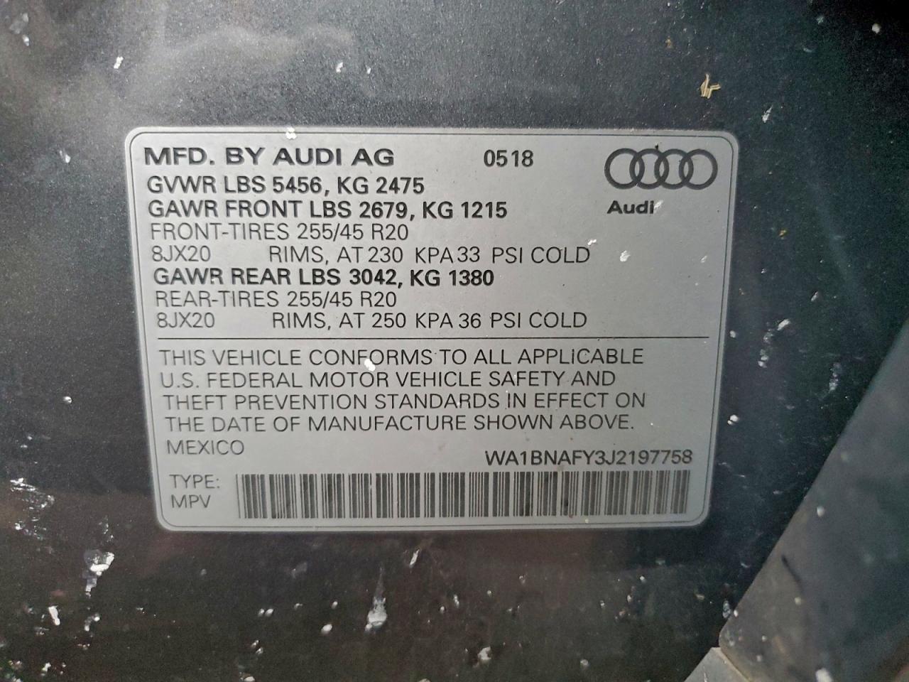 2018 AUDI Q5 PREMIUM PLUS photo 13