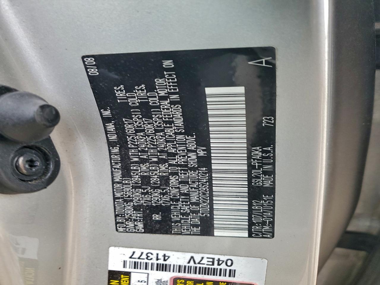 2009 TOYOTA SIENNA XLE photo 13