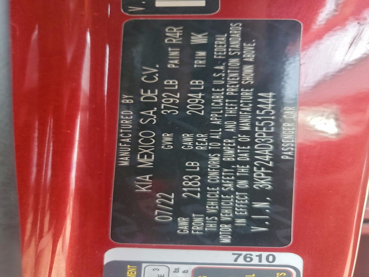 2023 KIA FORTE LX photo 12