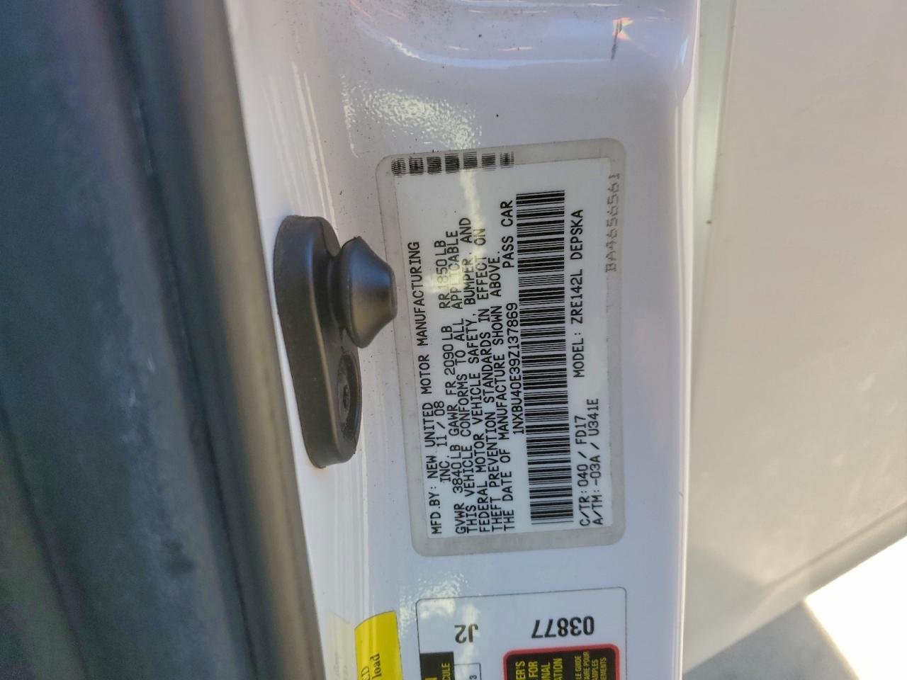 2009 TOYOTA COROLLA BASE photo 12