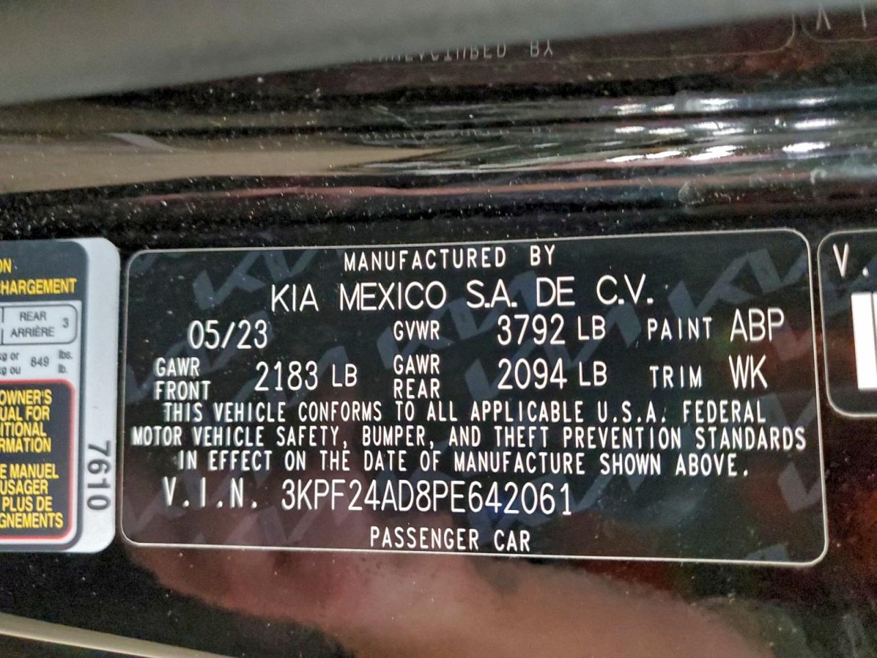 2023 KIA FORTE LX photo 12
