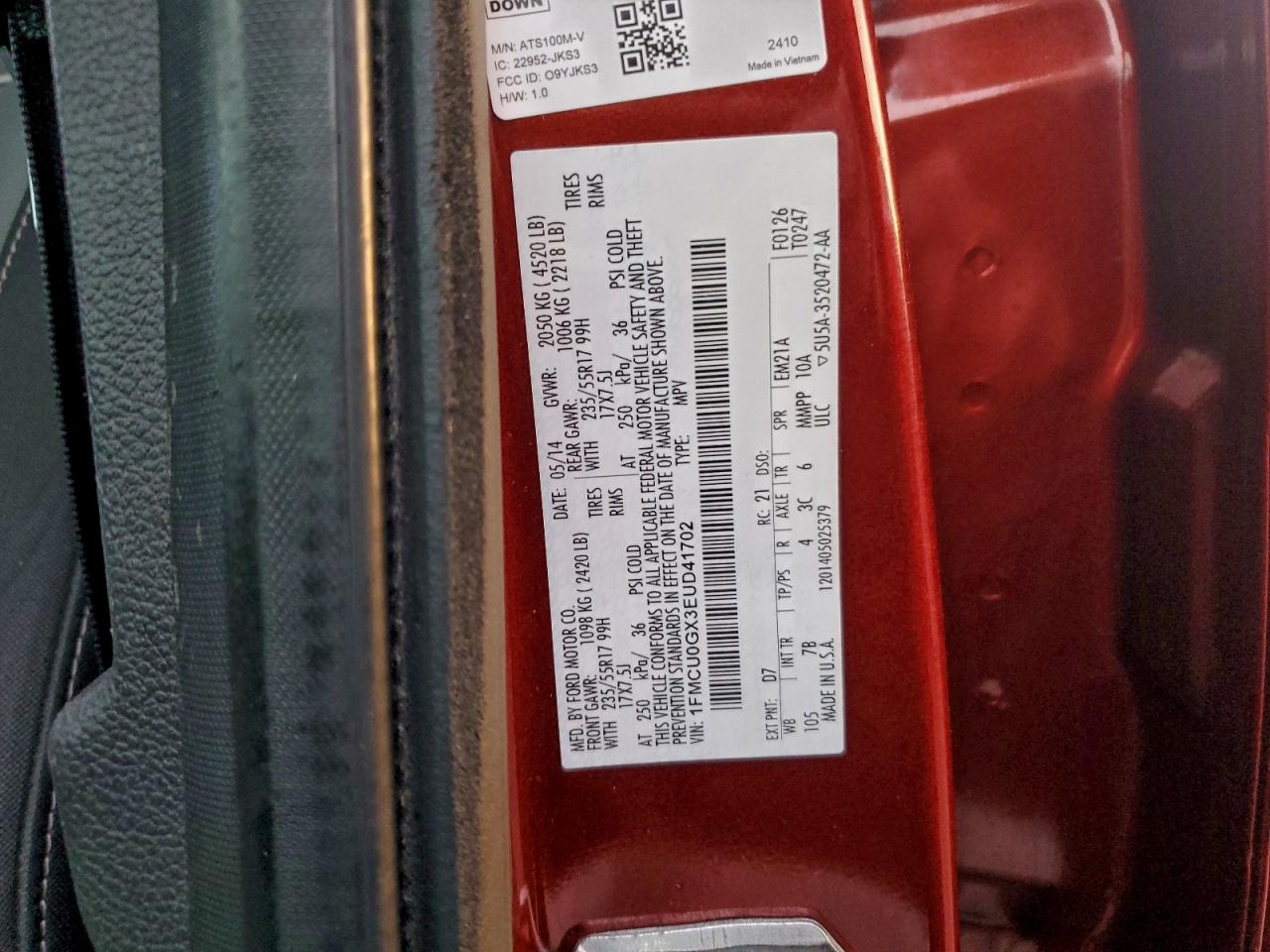 2014 FORD ESCAPE SE photo 12