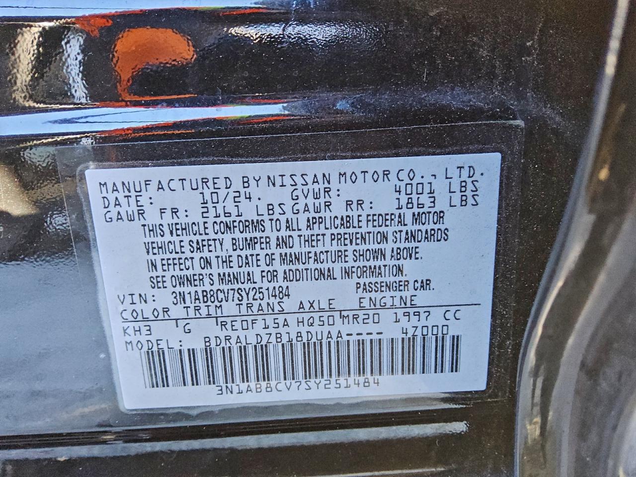 2025 NISSAN SENTRA SV photo 23