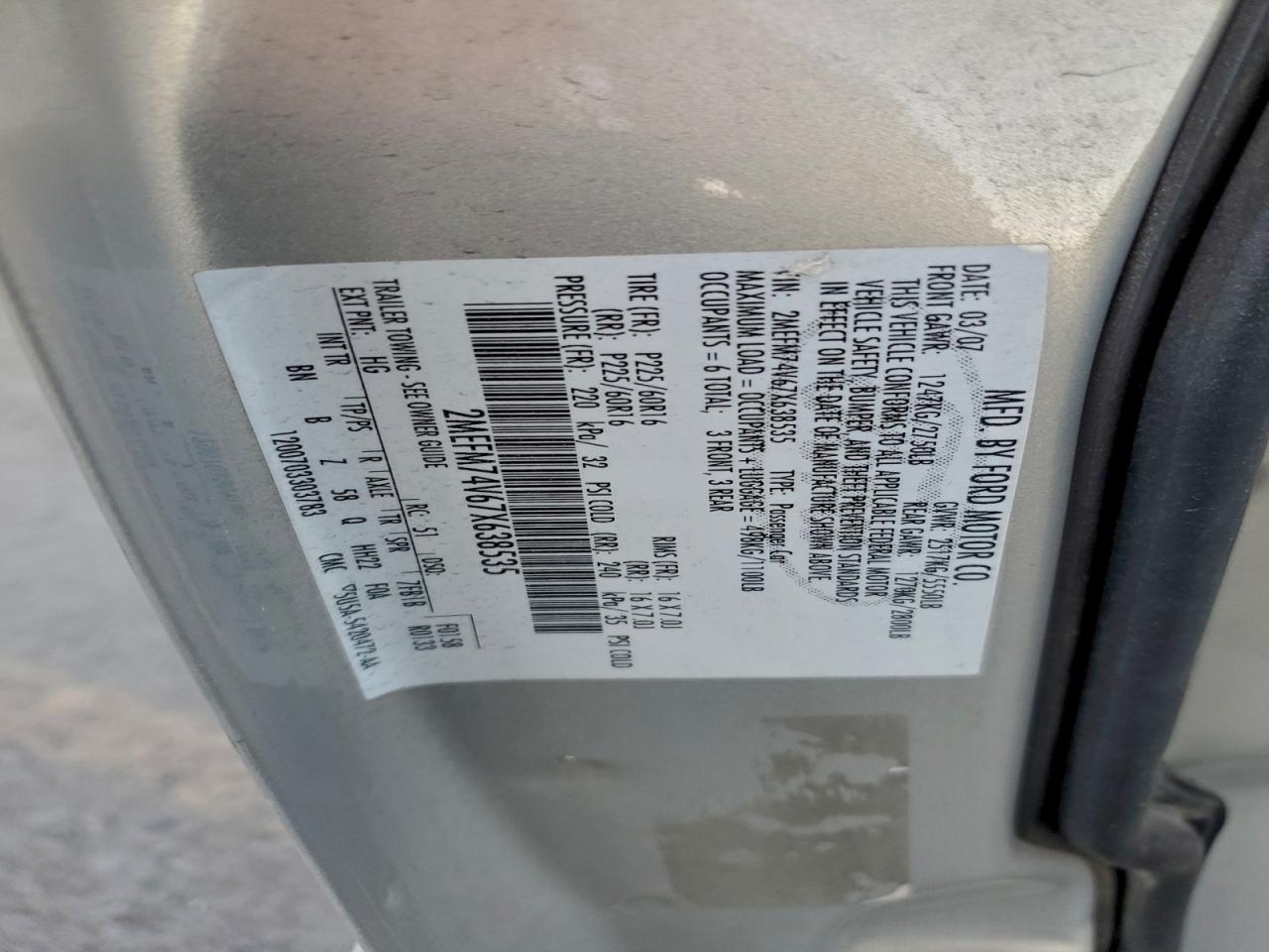 2007 MERCURY GRAND MARQUIS GS photo 12