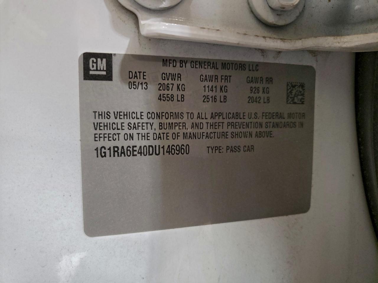 2013 CHEVROLET VOLT photo 13