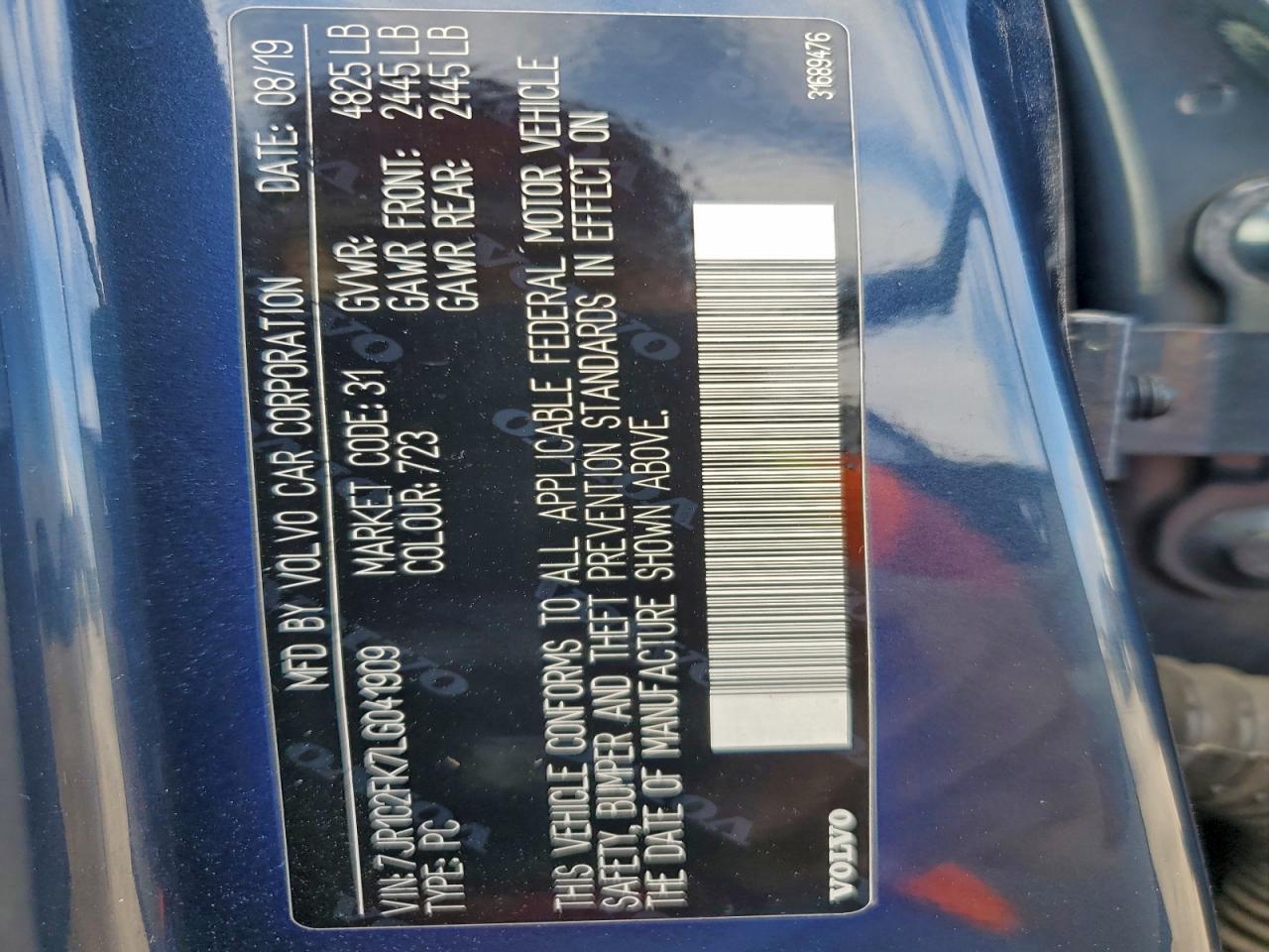 2020 VOLVO S60 T5 MOMENTUM photo 13