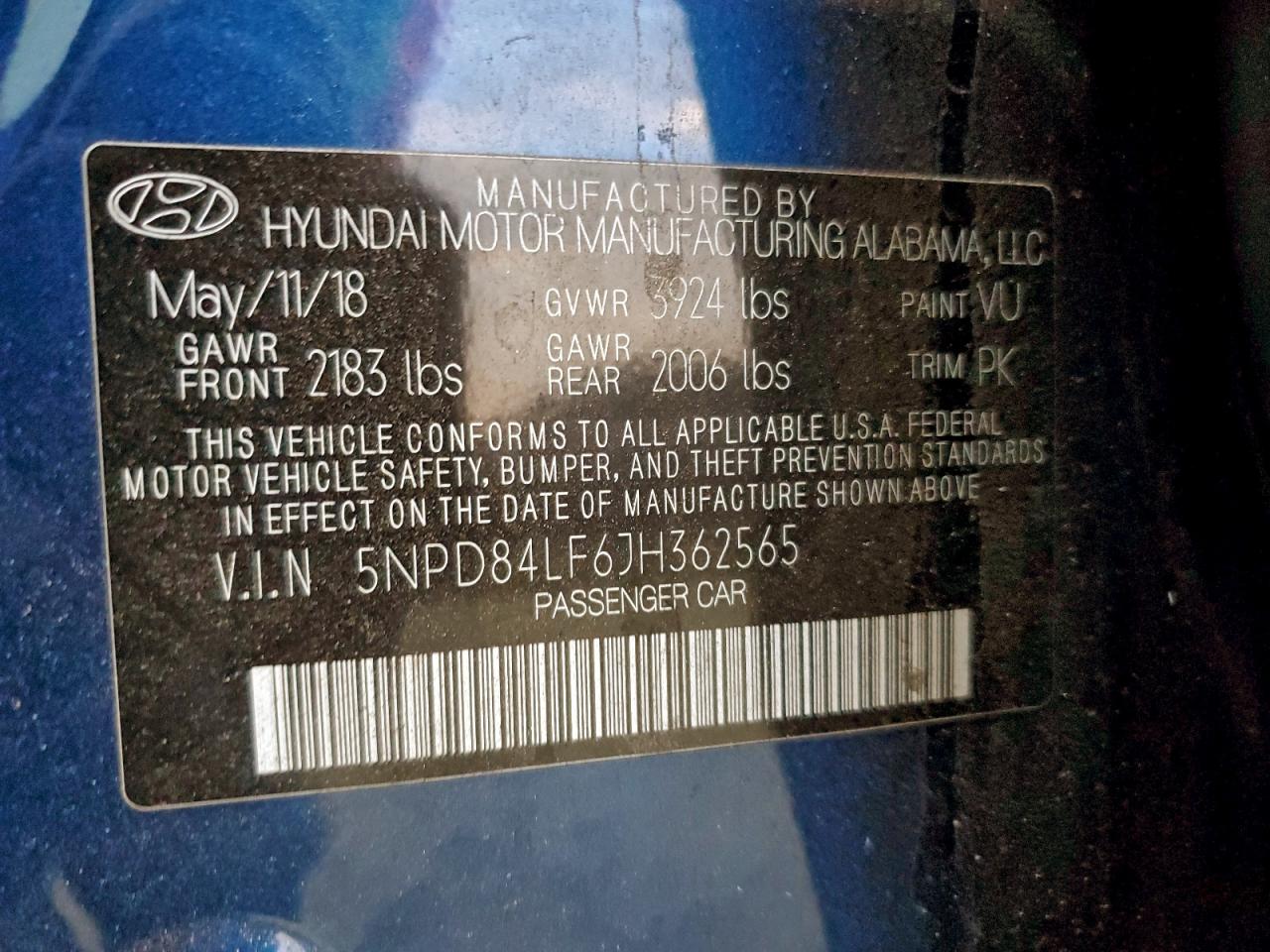 2018 HYUNDAI ELANTRA SEL photo 12