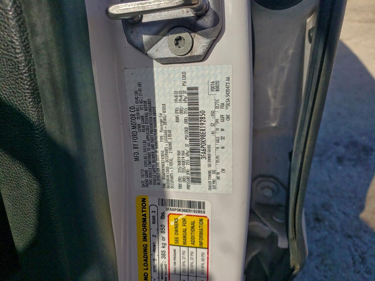 2014 FORD FUSION TITANIUM photo 12