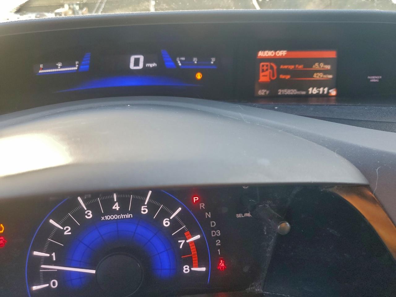 2012 HONDA CIVIC EX photo 9