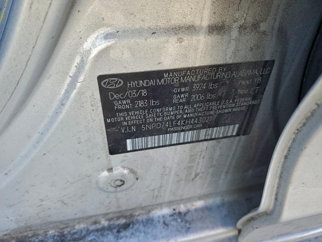 2019 HYUNDAI ELANTRA SE photo 12