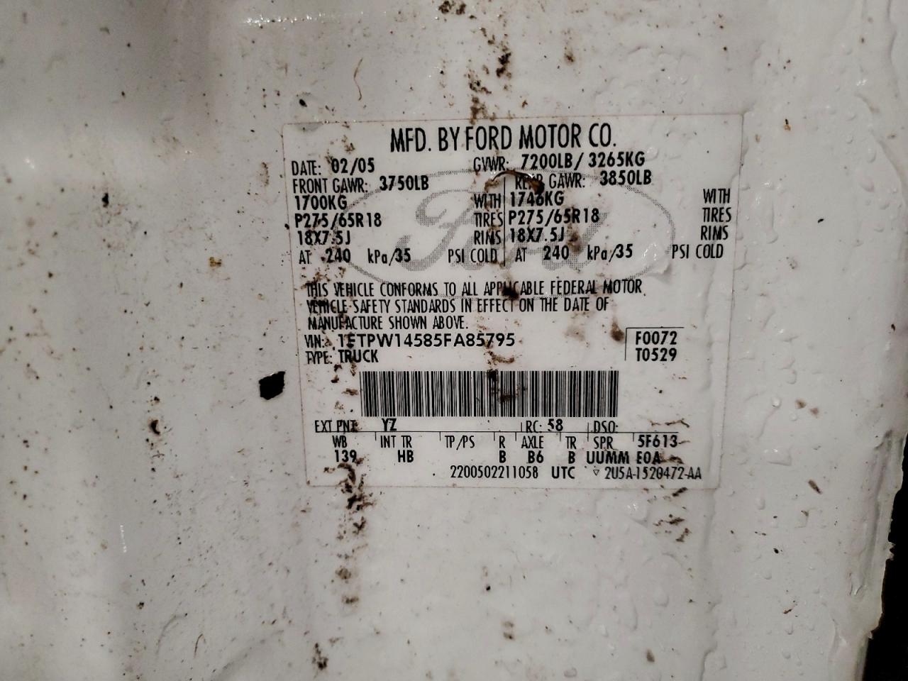 2005 FORD F150 SUPERCREW photo 12