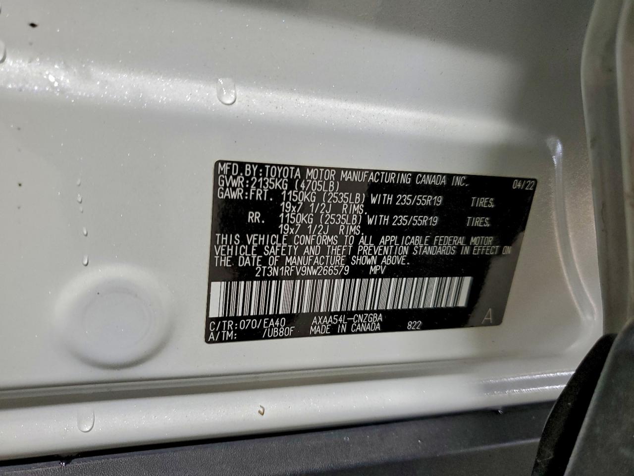 2022 TOYOTA RAV4 LIMITED photo 13