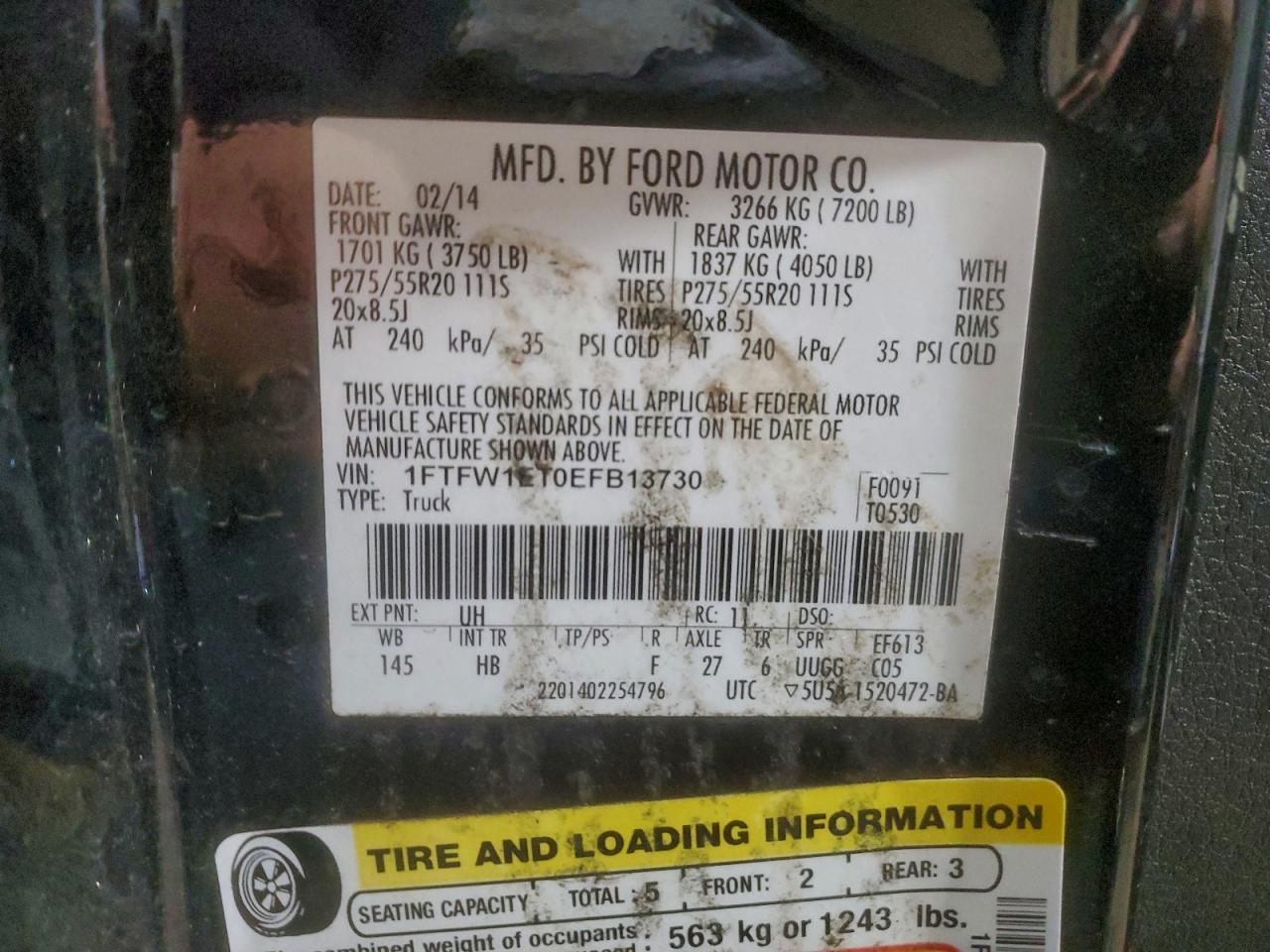 2014 FORD F150 SUPERCREW photo 12