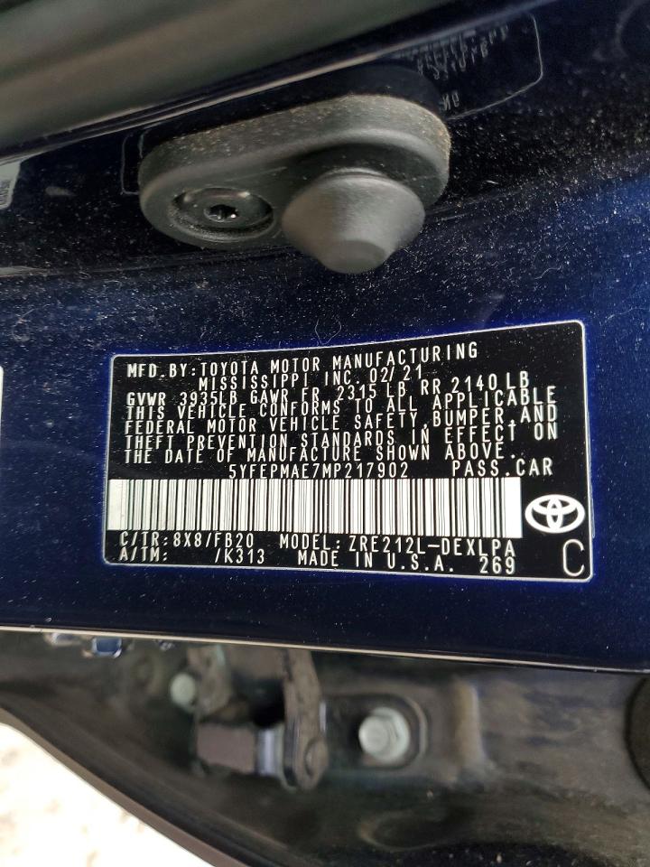 2021 TOYOTA COROLLA LE photo 13
