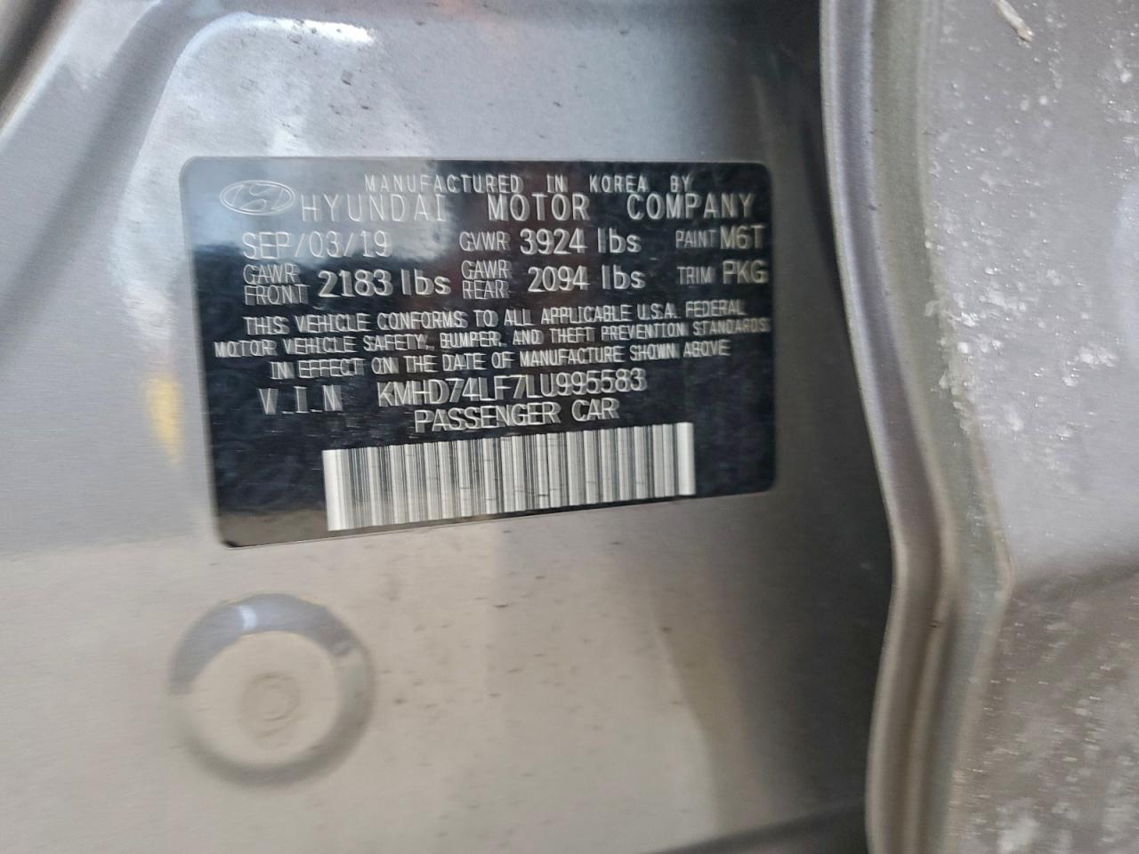 2020 HYUNDAI ELANTRA SE photo 12