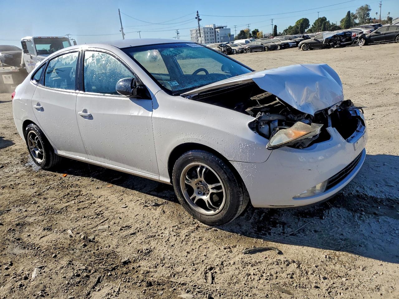 2010 HYUNDAI ELANTRA BLUE photo 4