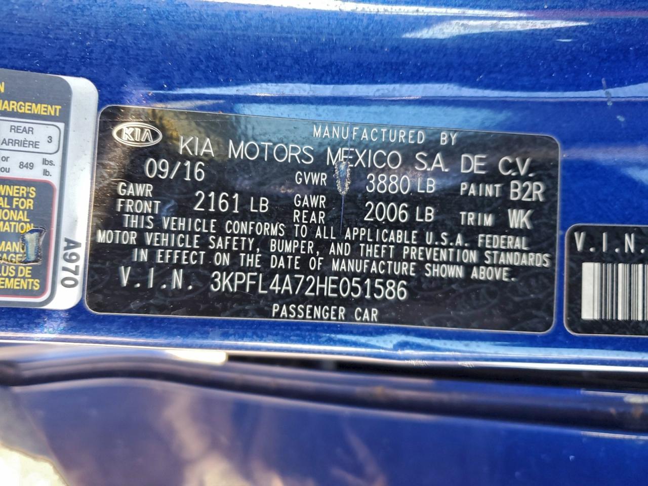 2017 KIA FORTE LX photo 12