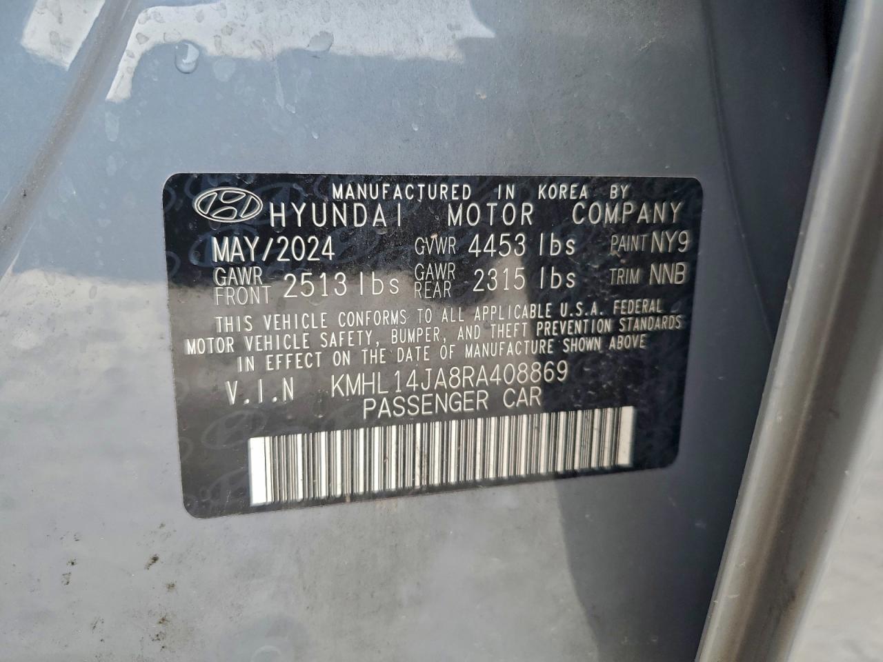 2024 HYUNDAI SONATA SEL photo 13