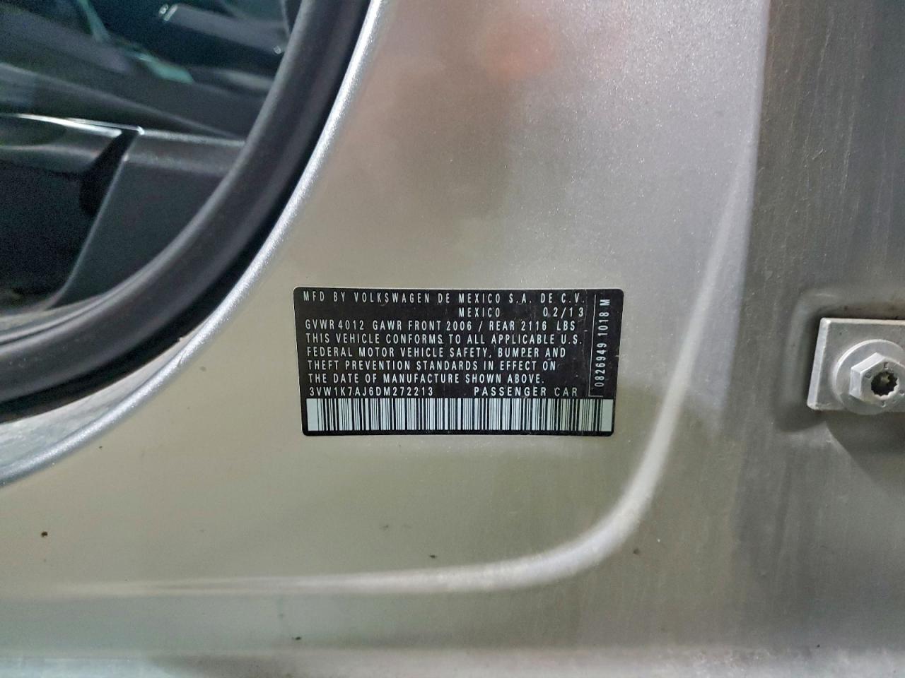 2013 VOLKSWAGEN JETTA BASE photo 12