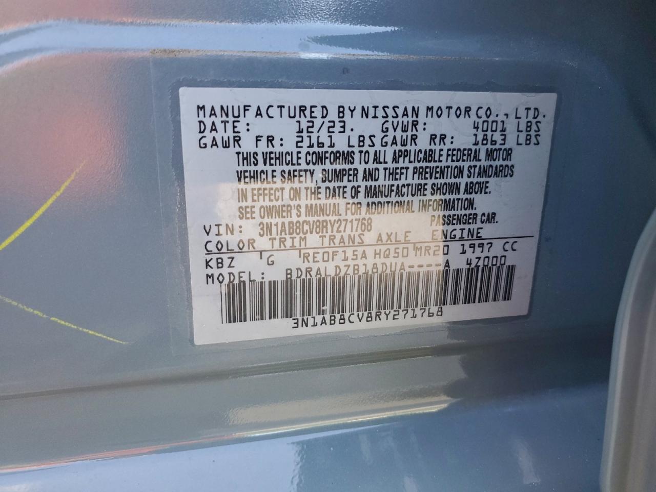 2024 NISSAN SENTRA SV photo 12