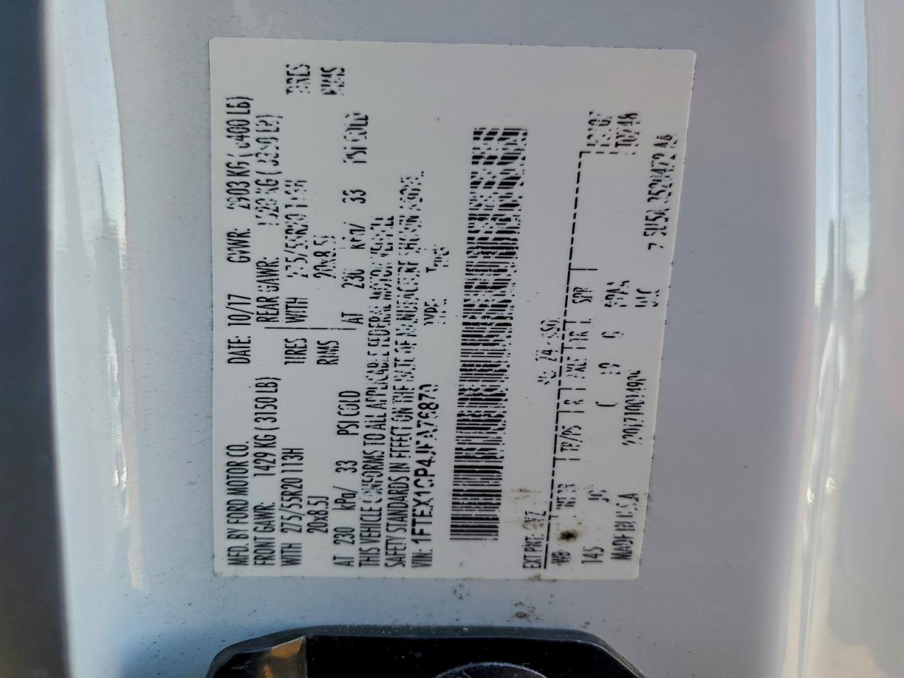2018 FORD F150 SUPER CAB photo 13