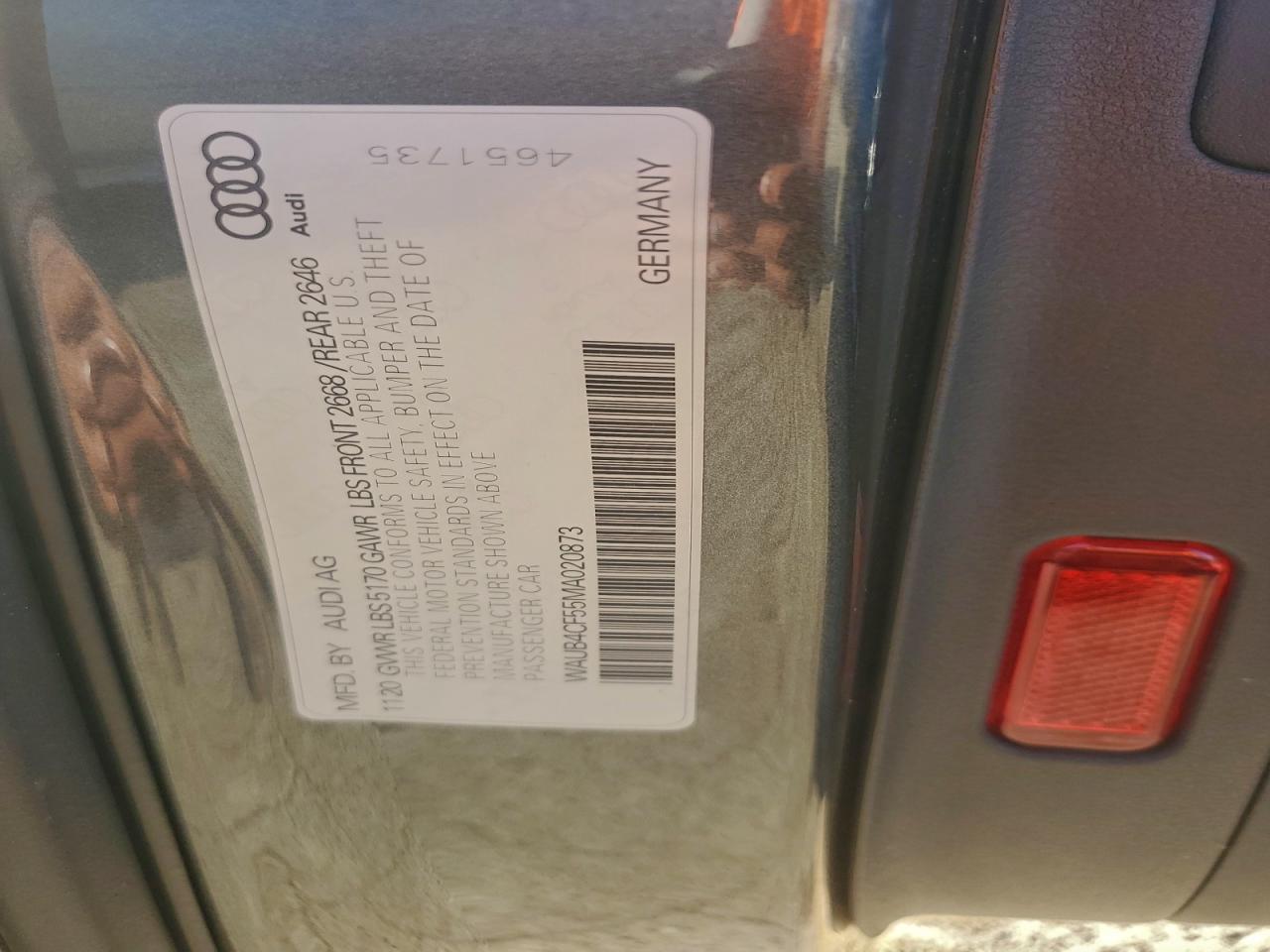 2021 AUDI S5 PRESTIGE photo 12