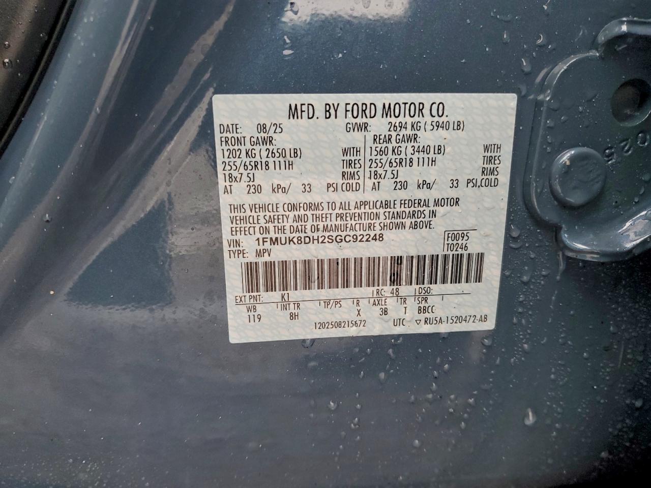 2025 FORD EXPLORER ACTIVE photo 14