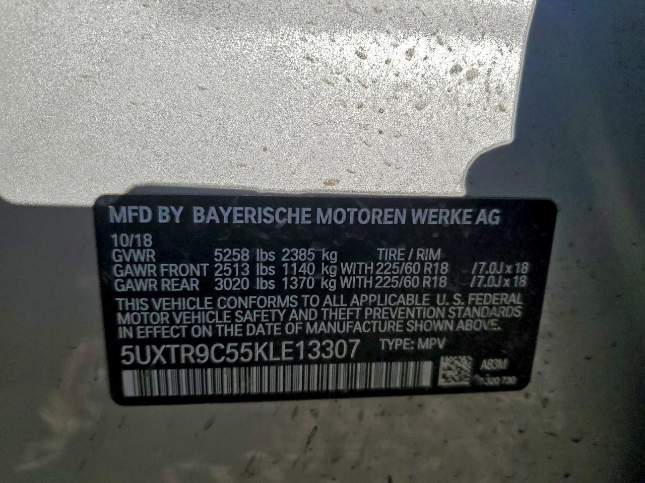2019 BMW X3 XDRIVE30I photo 14