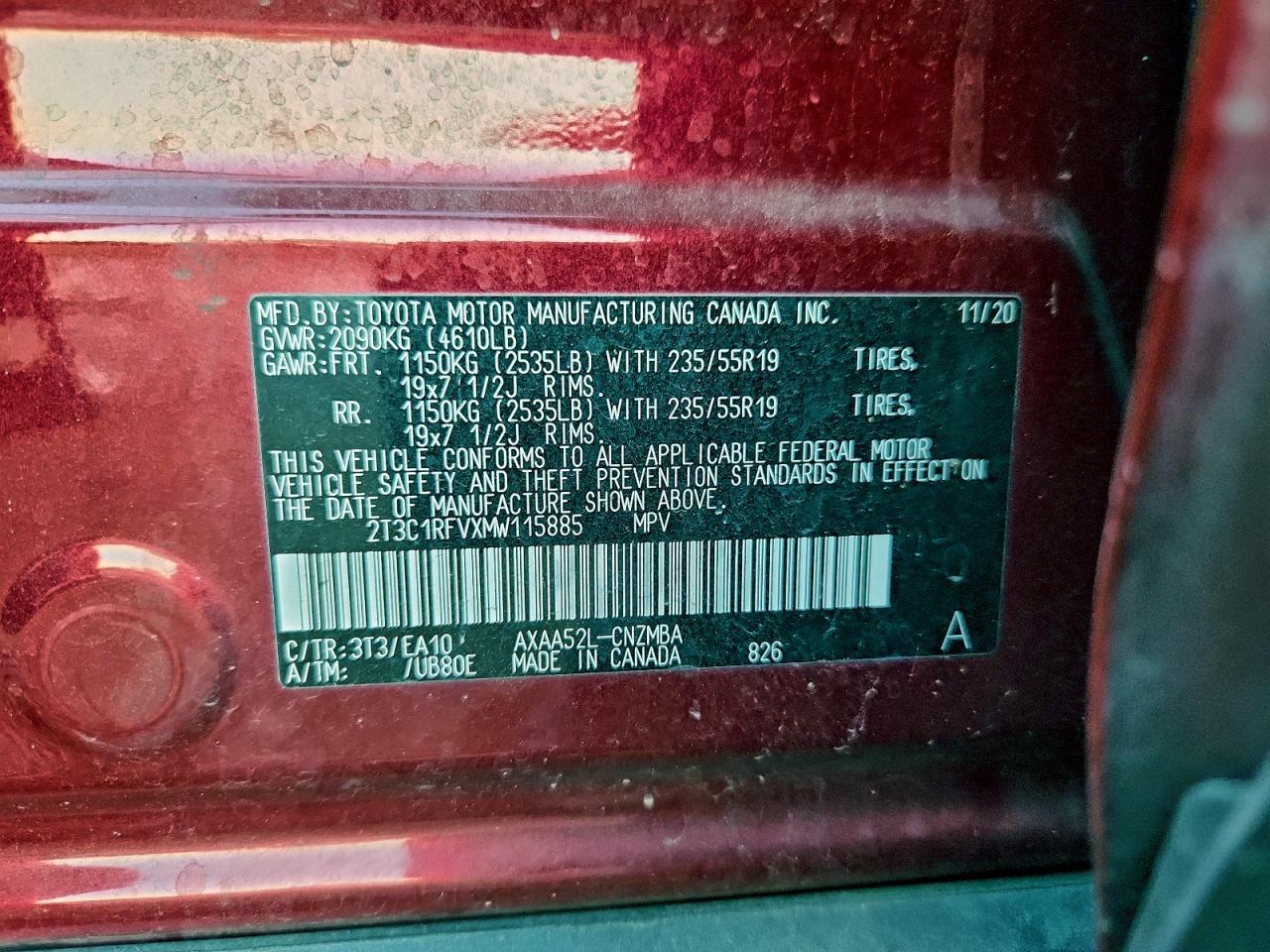 2021 TOYOTA RAV4 XLE PREMIUM photo 14