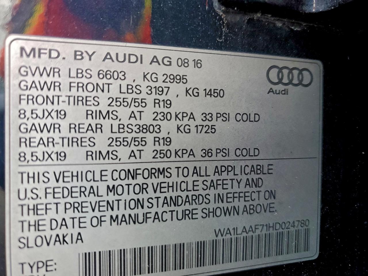 2017 AUDI Q7 PREMIUM PLUS photo 13