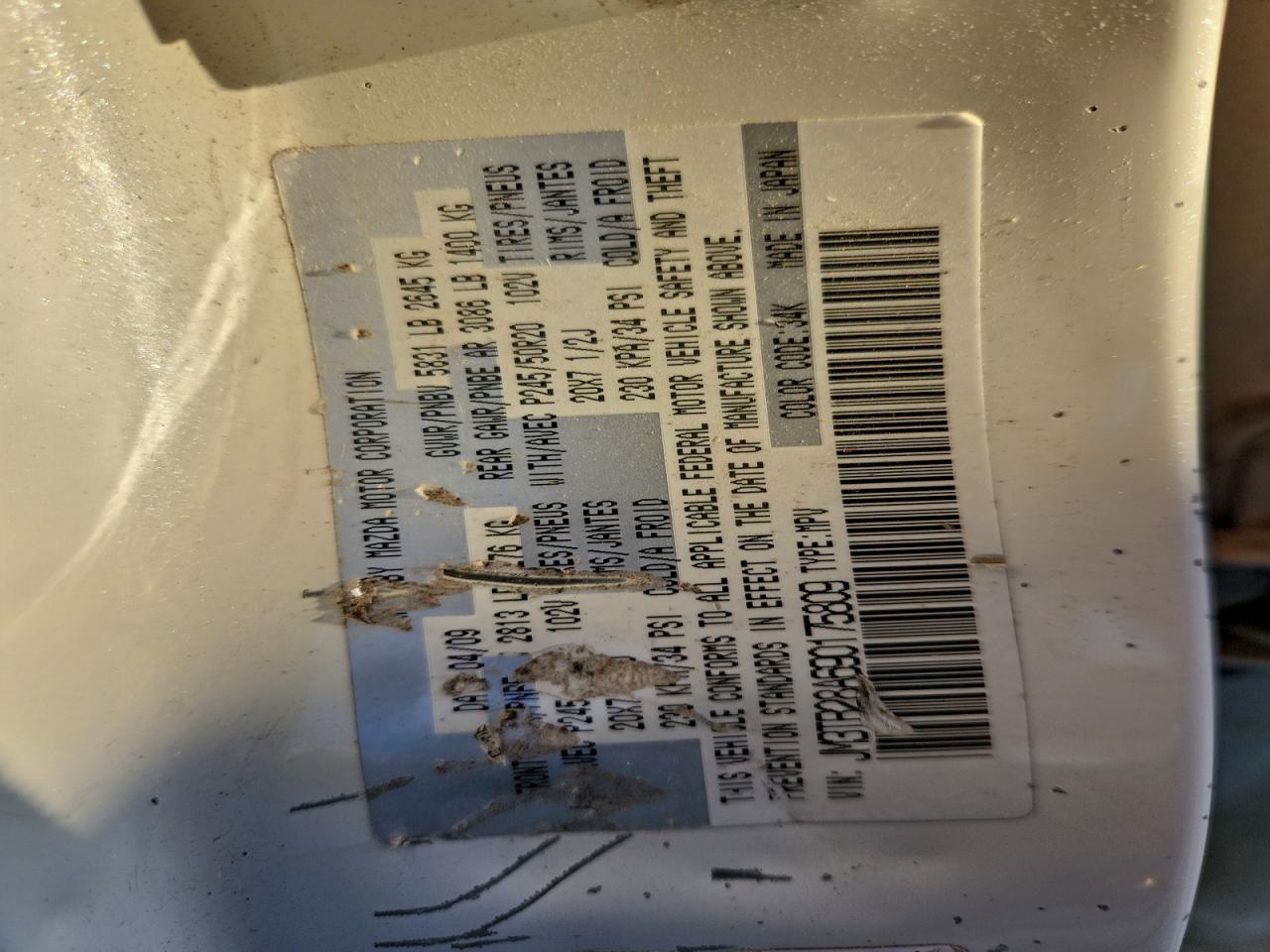 2009 MAZDA CX-9 photo 12