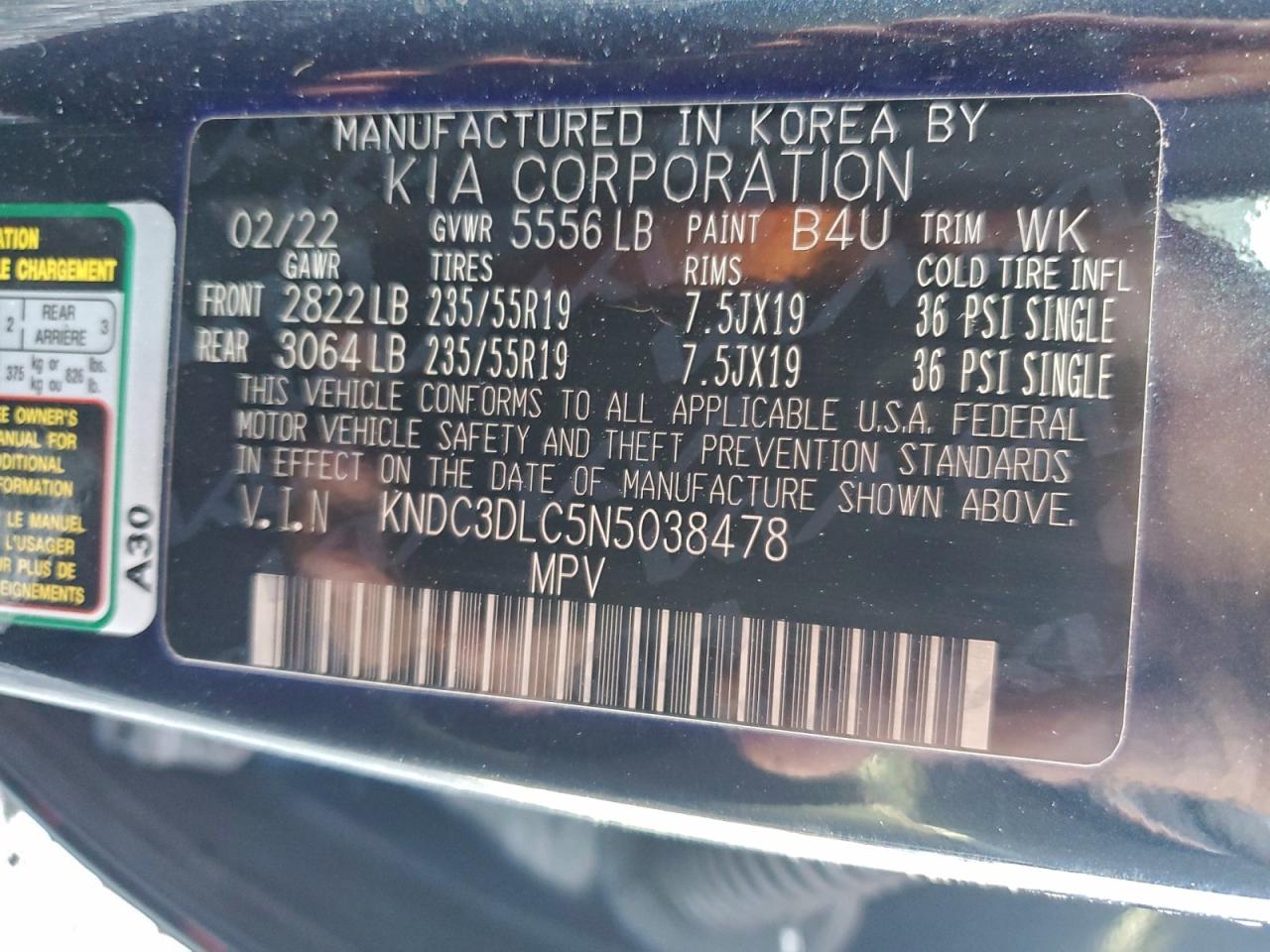 2022 KIA EV6 LIGHT photo 14