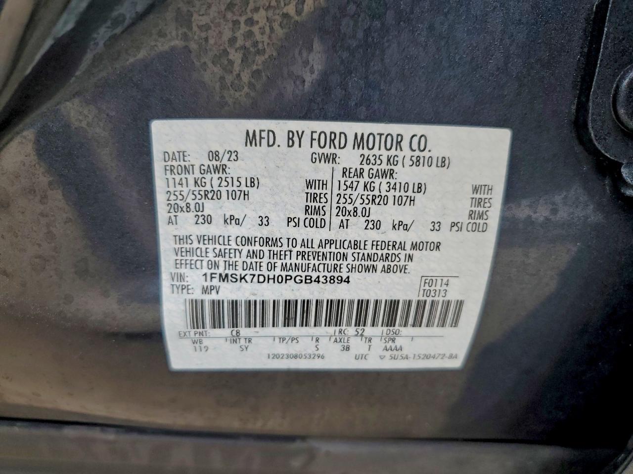 2023 FORD EXPLORER XLT photo 13