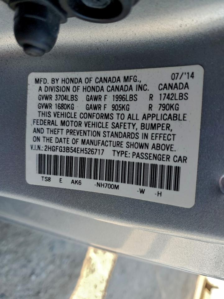 2014 HONDA CIVIC LX photo 12