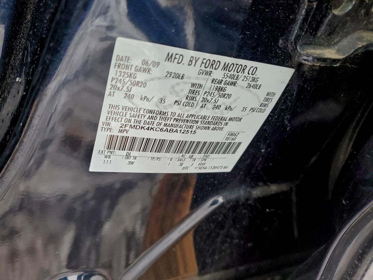 2010 FORD EDGE LIMITED photo 13