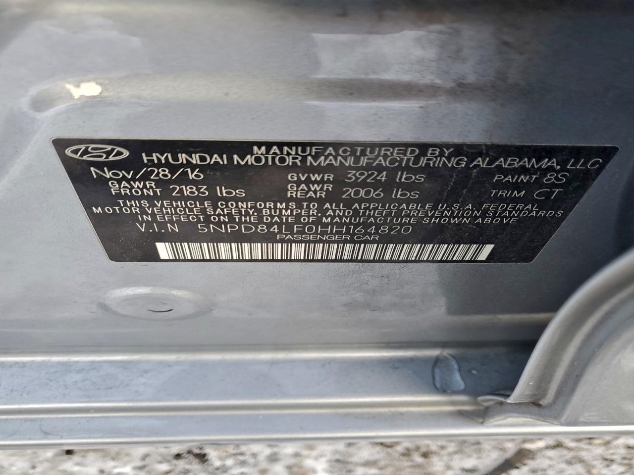 2017 HYUNDAI ELANTRA SE photo 12