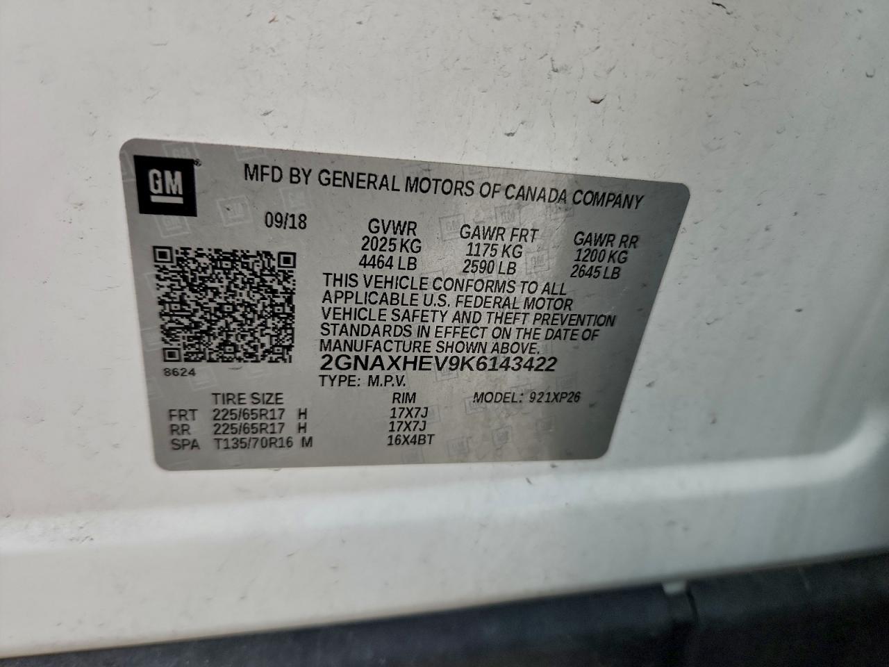 2019 CHEVROLET EQUINOX LS photo 13