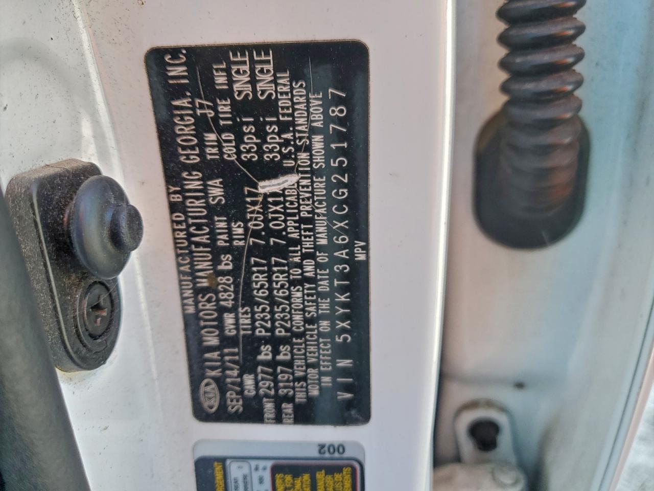 2012 KIA SORENTO BASE photo 13