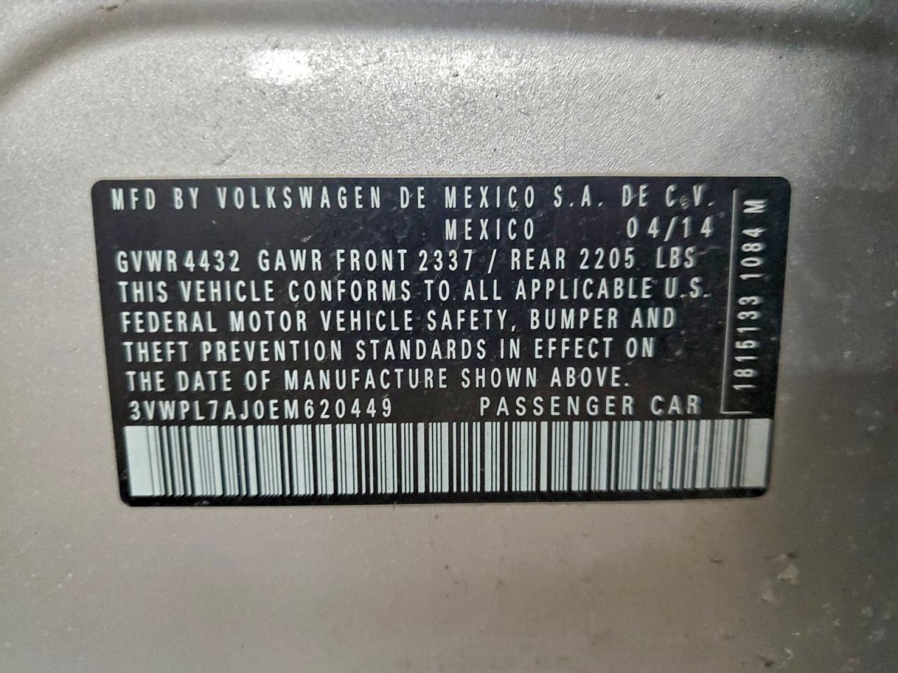 2014 VOLKSWAGEN JETTA TDI photo 13