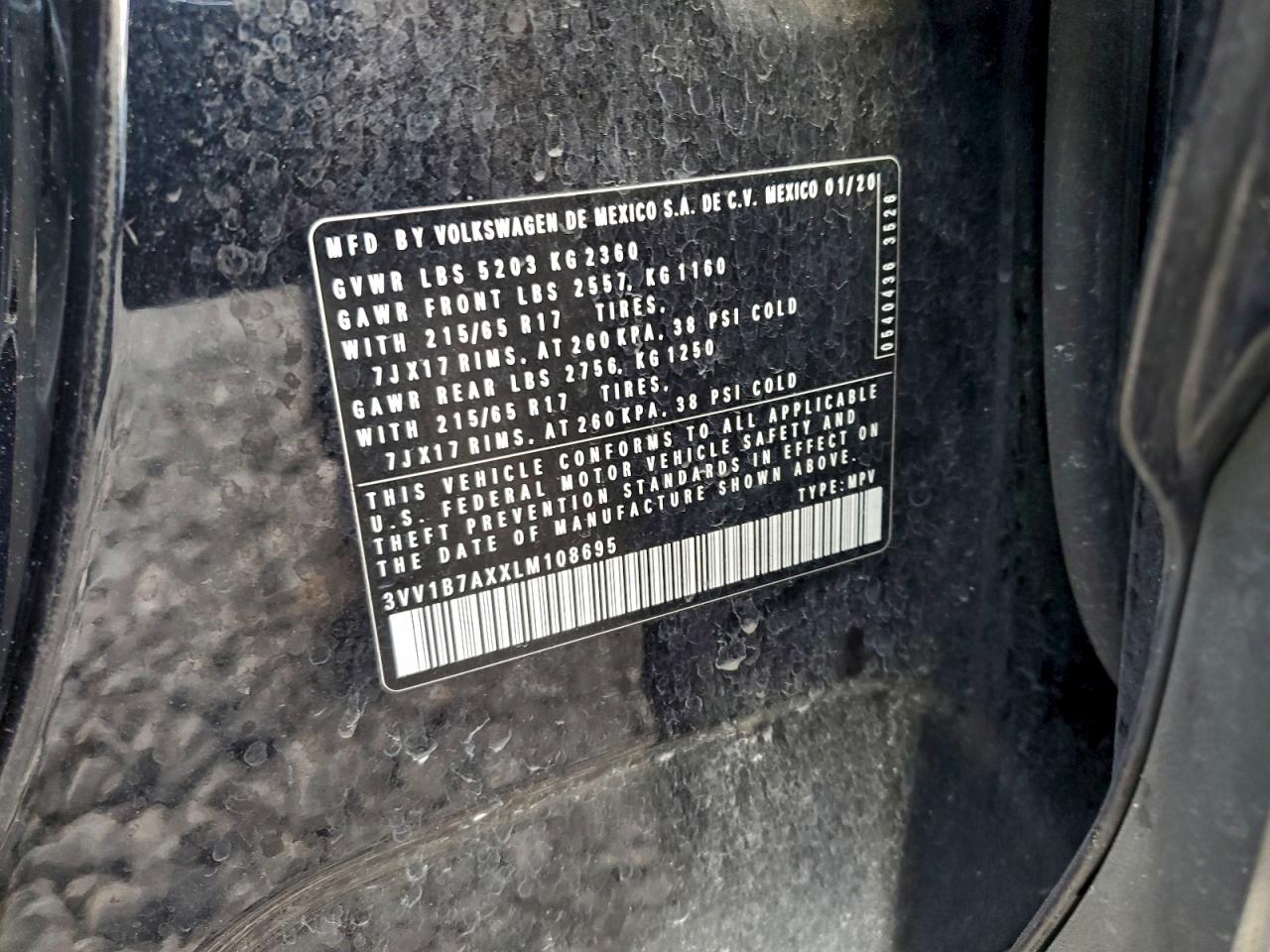 2020 VOLKSWAGEN TIGUAN S photo 14